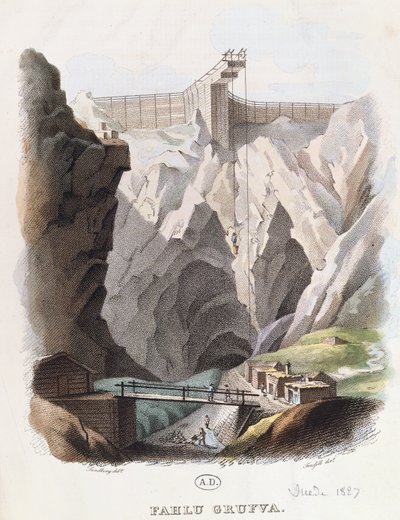 Falun Copper Mine by Johan Gustaf Sandberg